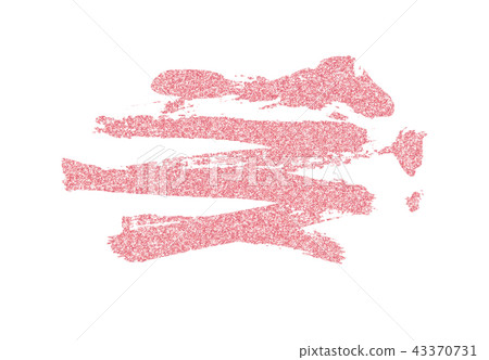 Closeup of pink glitter brushstroke Closeup of pink glitter brushstroke 43370731