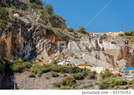 Quarry of white Carrara Marble - Apuan Alps Italy 43370762