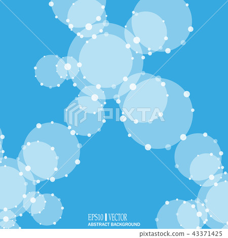 DNA and neurons vector. Molecular structure. Connected lines with dots. Genetic and chemical 43371425