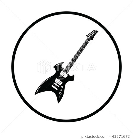Electric guitar icon 43371672