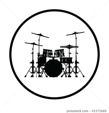Drum set icon 43371689