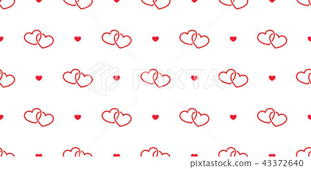 heart Seamless pattern vector love valentine - Stock Illustration ...