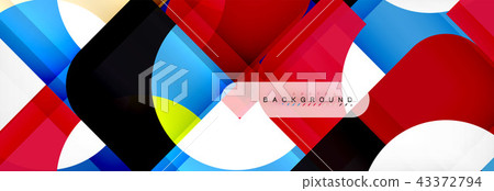 Geometric squares abstract banner. Vector illustration for business brochure or flyer, presentation Geometric squares abstract banner. Vector illustration for business brochure or flyer, presentation 43372794