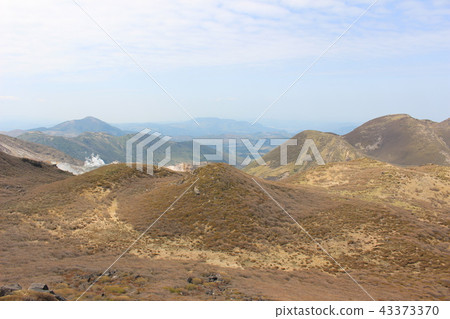 Landscape desiring from Kuju mountain range / Naka-dake Landscape desiring from Kuju mountain range / Naka-dake 43373370
