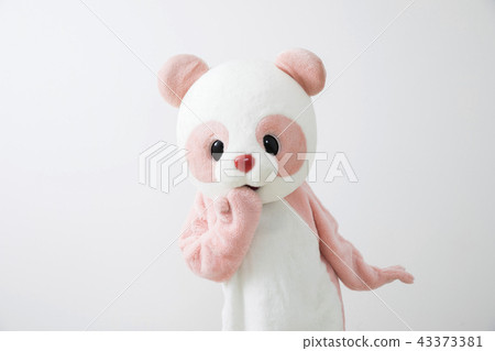 服裝熊貓可愛白背 服裝熊貓可愛白背 43373381