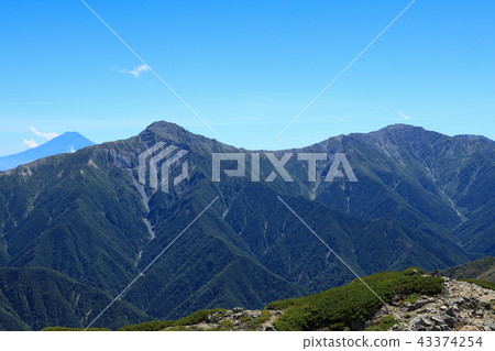 Mt. Fuji and Kitadake Southern Alps seen from Senjogatake Mt. Fuji and Kitadake Southern Alps seen from Senjogatake 43374254