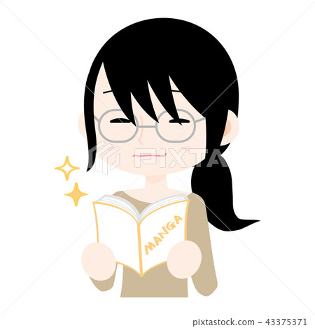 喜歡漫畫的書呆子女孩 43375371