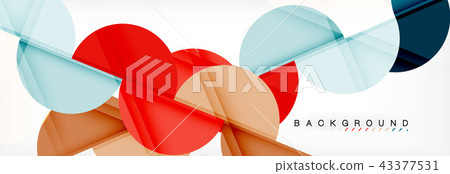 Circle modern geometrical abstract background illustration Circle modern geometrical abstract background illustration 43377531