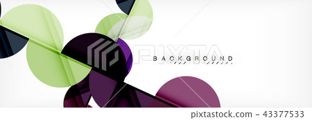 Circle abstract background, geometric illustration 43377533