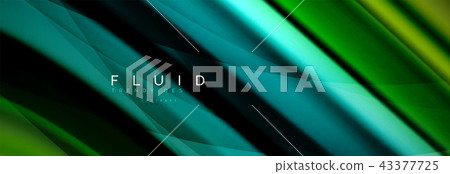 Wave fluid flowing colors motion effect, holographic abstract background. Vector illustration Wave fluid flowing colors motion effect, holographic abstract background. Vector illustration 43377725