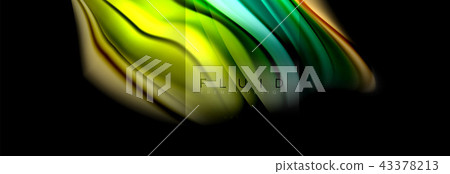 Rainbow fluid abstract shapes, liquid colors design, colorful marble or plastic wavy texture Rainbow fluid abstract shapes, liquid colors design, colorful marble or plastic wavy texture 43378213