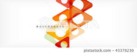 Abstract geometric background. Modern overlapping triangles. Unusual color shapes for your message Abstract geometric background. Modern overlapping triangles. Unusual color shapes for your message 43378230