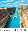 Beautiful scenery of the Corinth Canal 43378603
