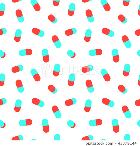 Pill seamless pattern for pharmacy or medicine Pill seamless pattern for pharmacy or medicine 43379144