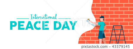 World Peace Day web banner for children freedom World Peace Day web banner for children freedom 43379145