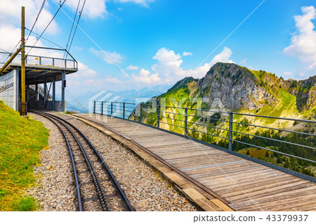 Cogwheel railway to Rochers de Naye, Switzerland Cogwheel railway to Rochers de Naye, Switzerland 43379937