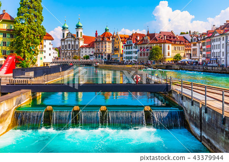 Old Town architecture of Lucerne, Switzerland 43379944