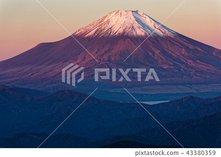 從Tanzawa·Hinoko-maru看到的黎明的富士 從Tanzawa·Hinoko-maru看到的黎明的富士 43380359
