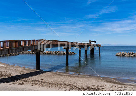 Bridge of the dusk Niigata Prefecture Izumozaki Bridge of the dusk Niigata Prefecture Izumozaki 43381956
