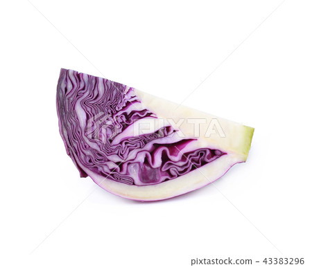 Red cabbage isolated over a white background. Red cabbage isolated over a white background. 43383296