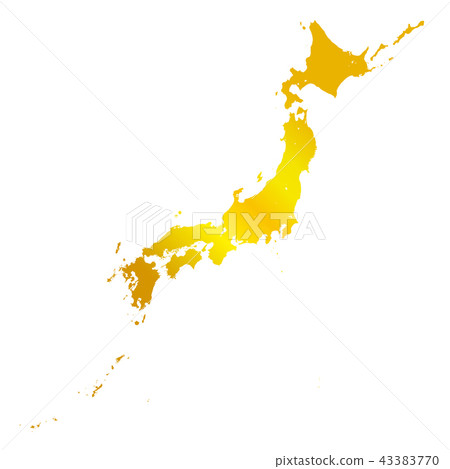 白色地面的日本海島 43383770
