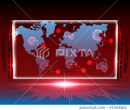 Worldmap Cyber attack by hacker concept Worldmap Cyber attack by hacker concept 43384802