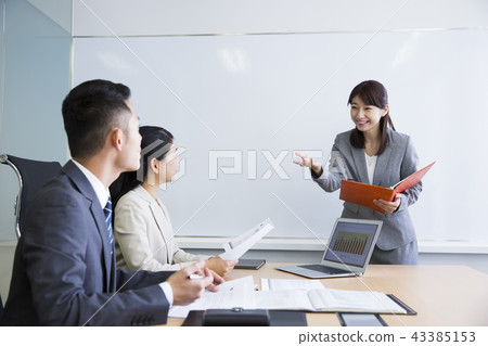 會議演示會議會議業務 43385153