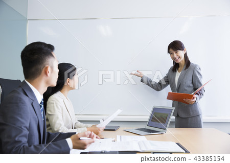 會議演示會議會議業務 43385154