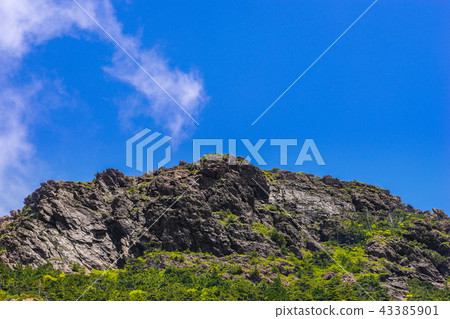 仰望赤石山和燒崎山(愛媛縣新居濱市別山山)*照片位於註釋部分 仰望赤石山和燒崎山(愛媛縣新居濱市別山山)*照片位於註釋部分 43385901