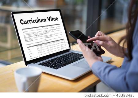 CV - Curriculum Vitae (Job interview concept with CV - Curriculum Vitae (Job interview concept with 43388483