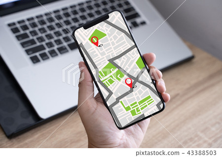 GPS Map to Route Destination network connection GPS Map to Route Destination network connection 43388503
