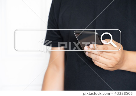 businessman using Searching Browsing Internet businessman using Searching Browsing Internet 43388505