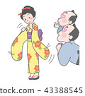 Furisode例證 43388545