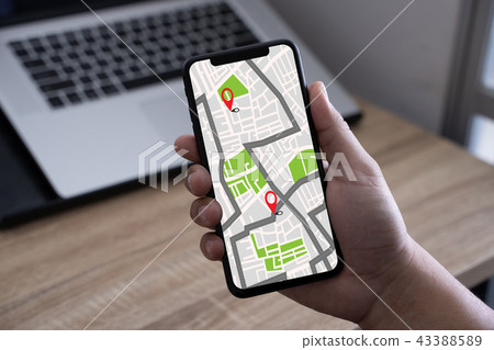 GPS Map to Route Destination network connection GPS Map to Route Destination network connection 43388589