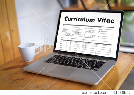CV - Curriculum Vitae (Job interview concept with CV - Curriculum Vitae (Job interview concept with 43388602