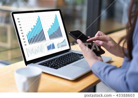 man business analytics and financial Business man business analytics and financial Business 43388603