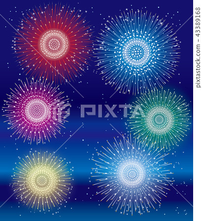 Scenery of fireworks display Scenery of fireworks display 43389168
