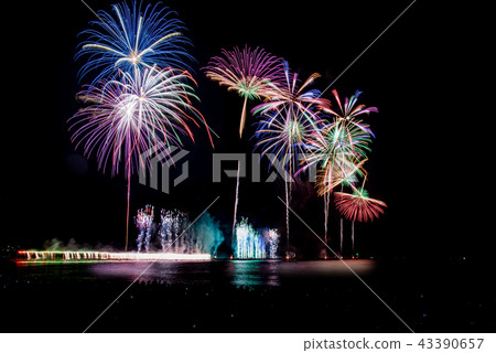 Fukui Prefecture Three Kingdoms Fireworks Festival Fireworks and Niagara 43390657