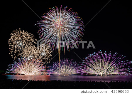 福井縣三國煙花節煙花和水下煙花 43390663