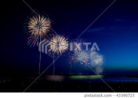 Fukui Prefecture Three Kingdoms Fireworks Display Fireworks Fireworks 43390725