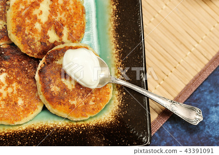 freshly baked cottage cheese pancakes freshly baked cottage cheese pancakes 43391091