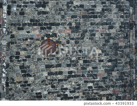old cobblestone road for background or texture old cobblestone road for background or texture 43391933