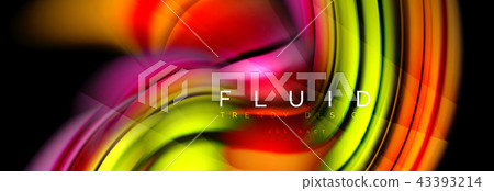 Wave fluid flowing colors motion effect,... - Stock Illustration ...