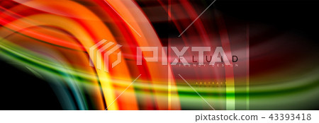 Fluid colors abstract background colorful poster, twisted liquid design on black, colorful marble or Fluid colors abstract background colorful poster, twisted liquid design on black, colorful marble or 43393418