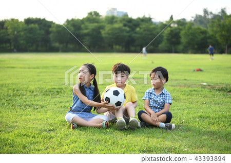 Children playing soccer Children playing soccer 43393894