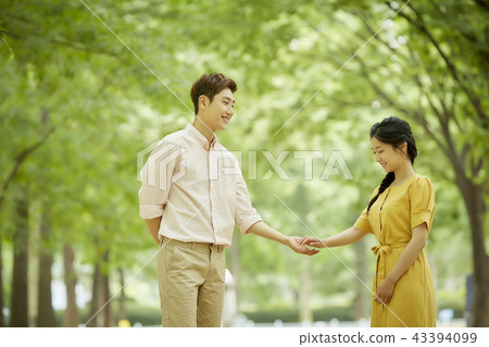 情侶，戀人，學生，大學生，約會，愛情，每天 43394099