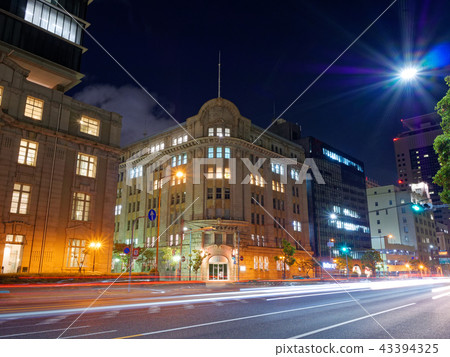 Kobe's Former Settlement by night MOL Building and Kaigan Building Kobe's Former Settlement by night MOL Building and Kaigan Building 43394325