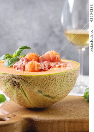 Melon and ham salad Melon and ham salad 43394388