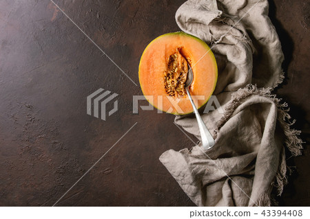 Half of Cantaloupe melon Half of Cantaloupe melon 43394408