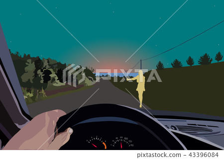 descent on the rural road 43396084